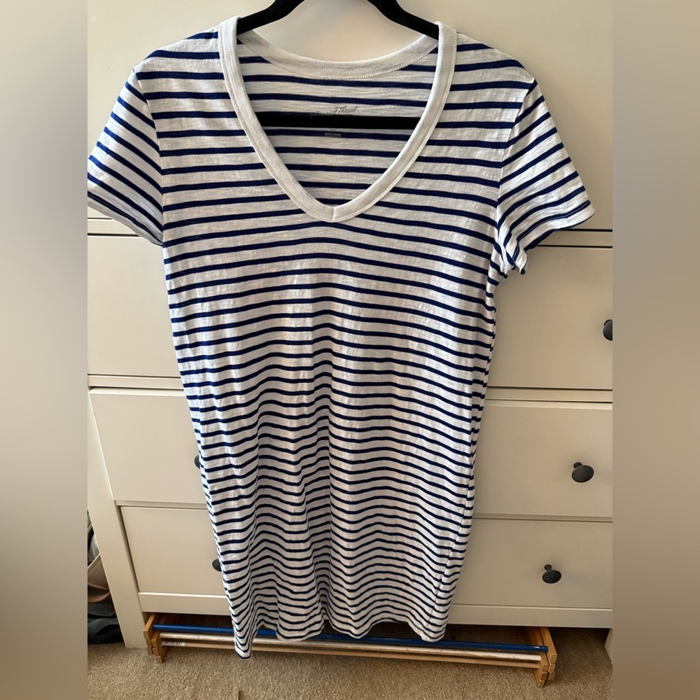 Universal Thread Navy and White Striped Mini Dress